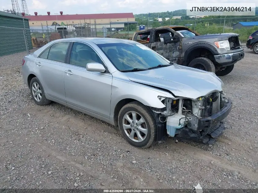 2010 Toyota Camry Le V6 VIN: JTNBK3EK2A3046214 Lot: 42589266
