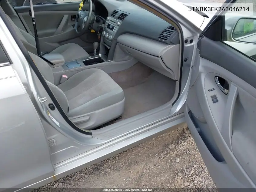 2010 Toyota Camry Le V6 VIN: JTNBK3EK2A3046214 Lot: 42589266