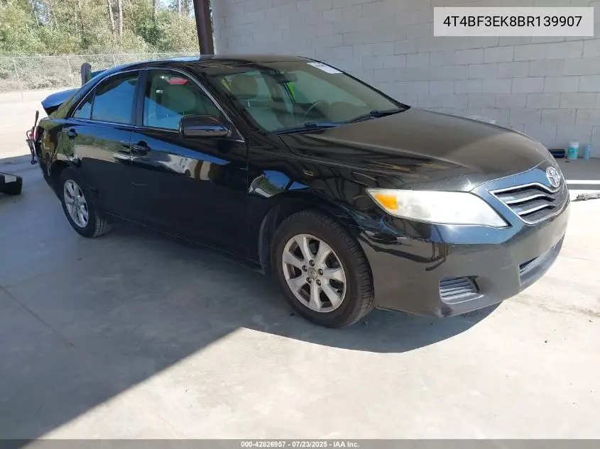 2011 Toyota Camry Le VIN: 4T4BF3EK8BR139907 Lot: 42826957