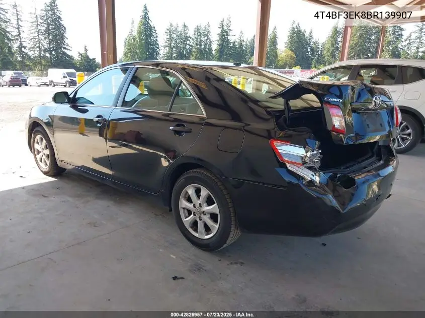 2011 Toyota Camry Le VIN: 4T4BF3EK8BR139907 Lot: 42826957