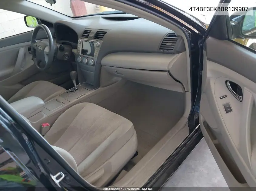 2011 Toyota Camry Le VIN: 4T4BF3EK8BR139907 Lot: 42826957