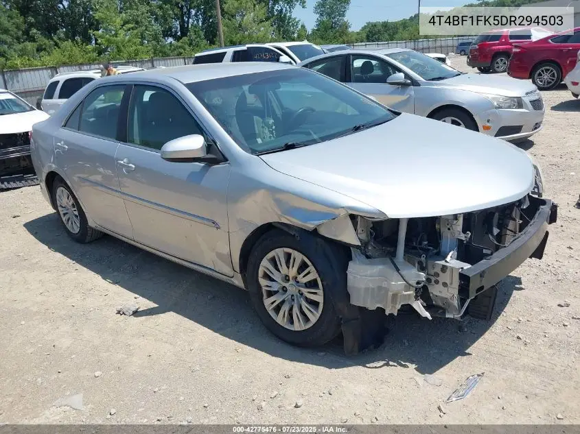 2013 Toyota Camry Le VIN: 4T4BF1FK5DR294503 Lot: 42775476