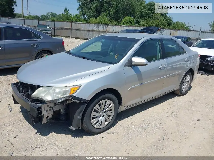 2013 Toyota Camry Le VIN: 4T4BF1FK5DR294503 Lot: 42775476