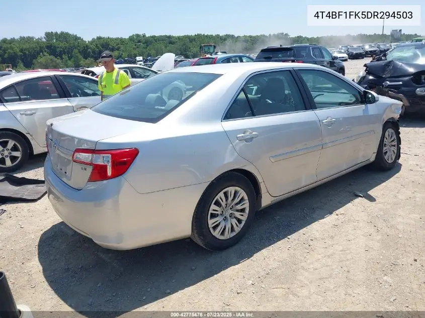 2013 Toyota Camry Le VIN: 4T4BF1FK5DR294503 Lot: 42775476