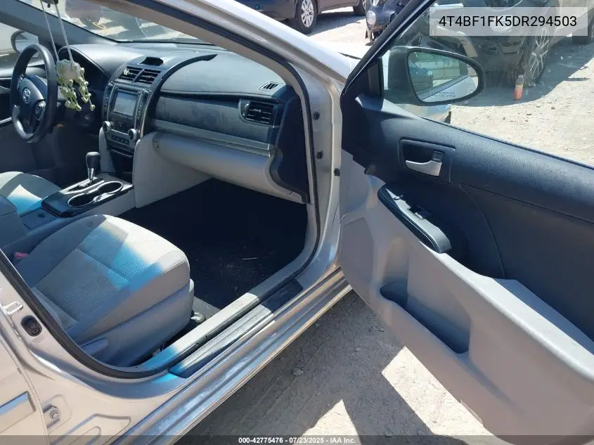 2013 Toyota Camry Le VIN: 4T4BF1FK5DR294503 Lot: 42775476