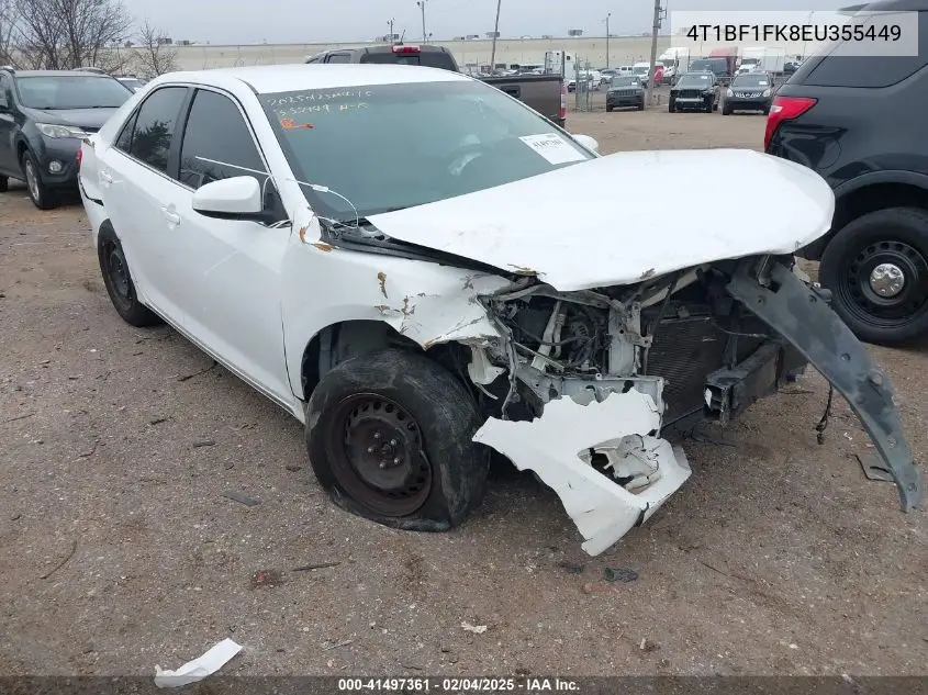 2014 Toyota Camry Le VIN: 4T1BF1FK8EU355449 Lot: 41497361
