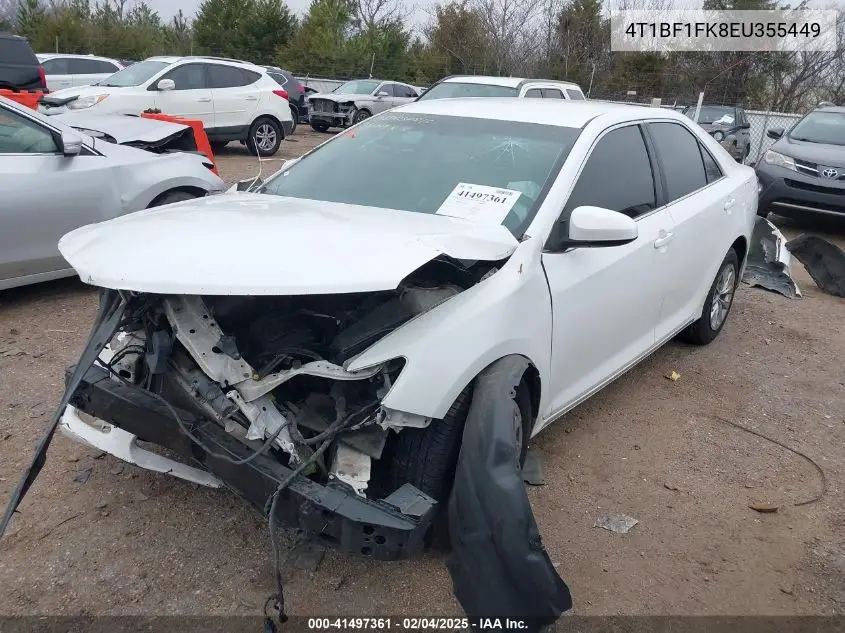2014 Toyota Camry Le VIN: 4T1BF1FK8EU355449 Lot: 41497361