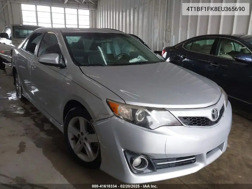 2014 Toyota Camry Se VIN: 4T1BF1FK8EU365690 Lot: 41618334