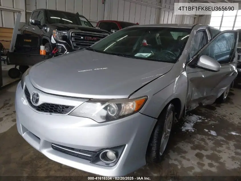 2014 Toyota Camry Se VIN: 4T1BF1FK8EU365690 Lot: 41618334