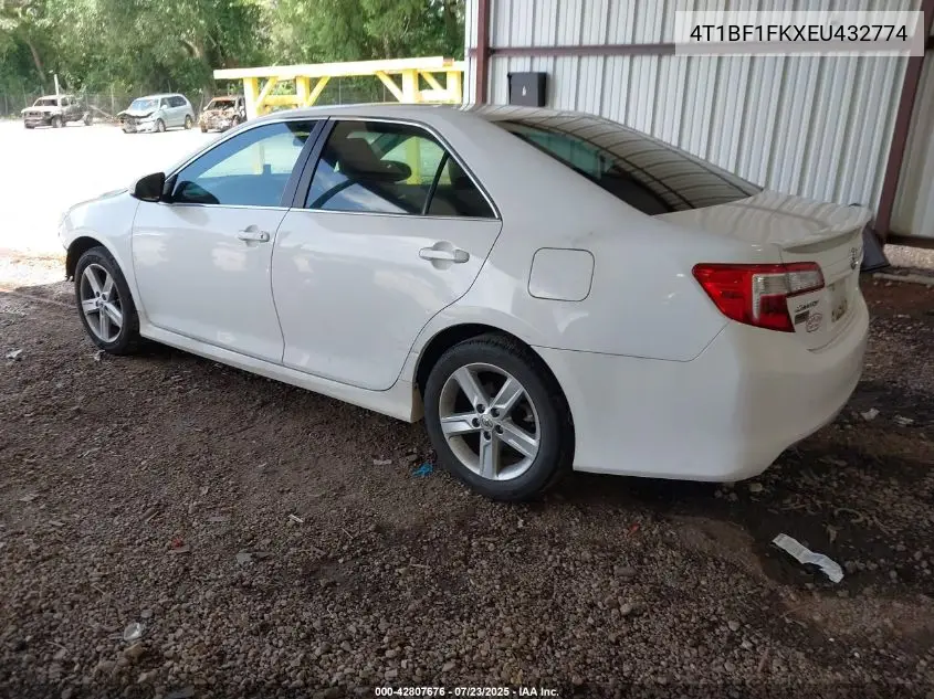 2014 Toyota Camry Se VIN: 4T1BF1FKXEU432774 Lot: 42807676