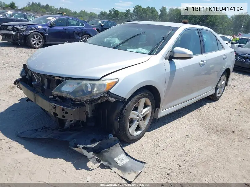 2014 Toyota Camry Se VIN: 4T1BF1FK1EU414194 Lot: 42807873