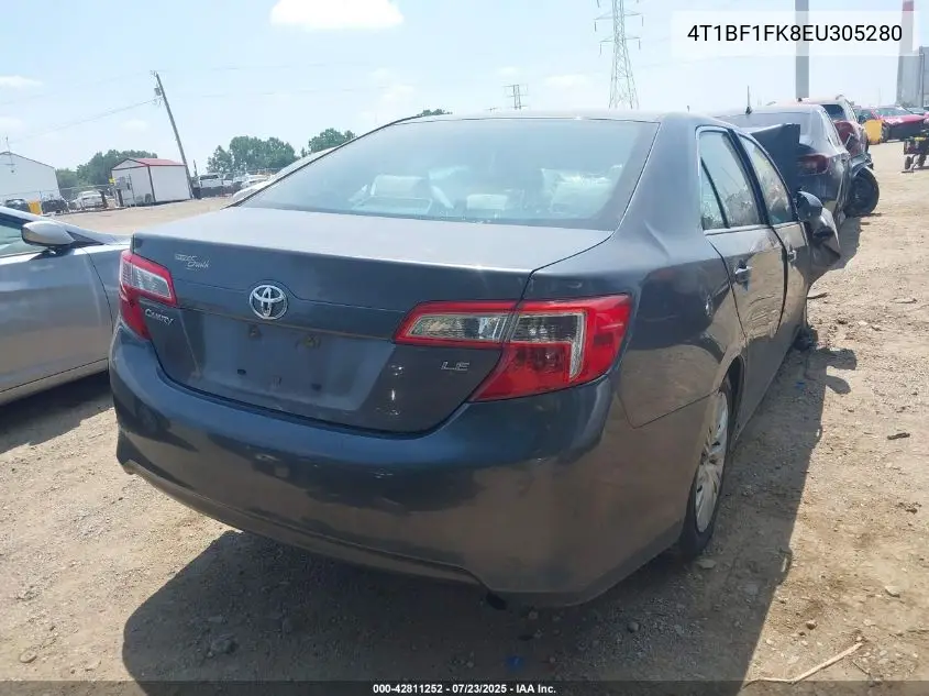 2014 Toyota Camry Le VIN: 4T1BF1FK8EU305280 Lot: 42811252