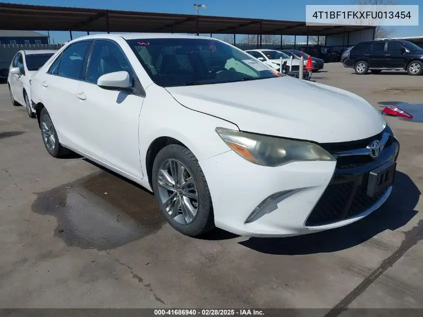 2015 Toyota Camry Se VIN: 4T1BF1FKXFU013454 Lot: 41686940