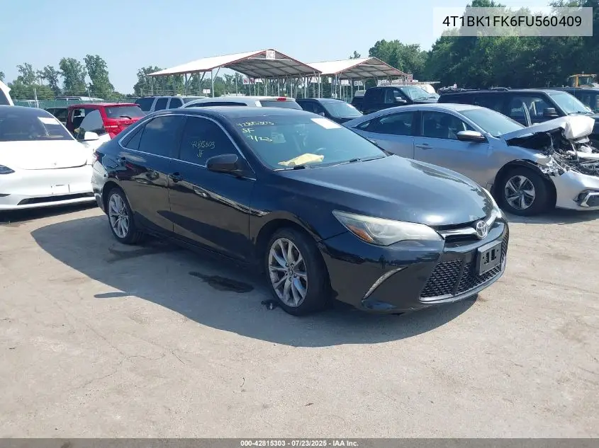 2015 Toyota Camry Xse V6 VIN: 4T1BK1FK6FU560409 Lot: 42815303
