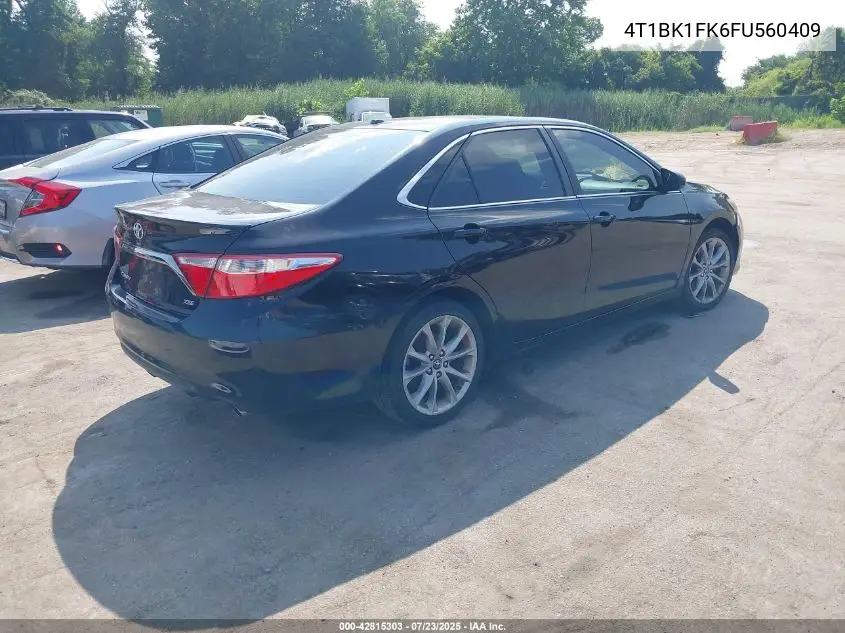 2015 Toyota Camry Xse V6 VIN: 4T1BK1FK6FU560409 Lot: 42815303