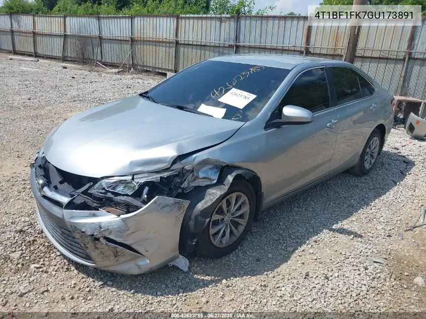 2016 Toyota Camry Le VIN: 4T1BF1FK7GU173891 Lot: 42623785