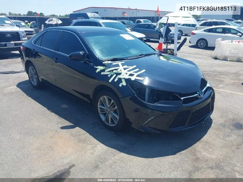 2016 Toyota Camry Se VIN: 4T1BF1FK8GU185113 Lot: 42805542