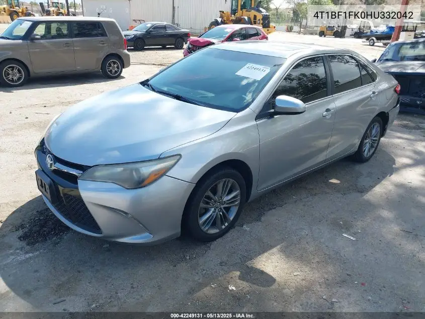 2017 Toyota Camry Se VIN: 4T1BF1FK0HU332042 Lot: 42249131