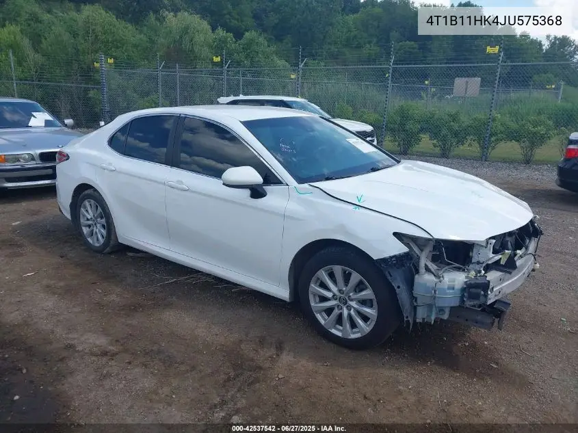 2018 Toyota Camry Le VIN: 4T1B11HK4JU575368 Lot: 42537542