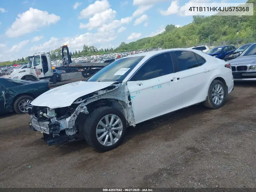 2018 Toyota Camry Le VIN: 4T1B11HK4JU575368 Lot: 42537542