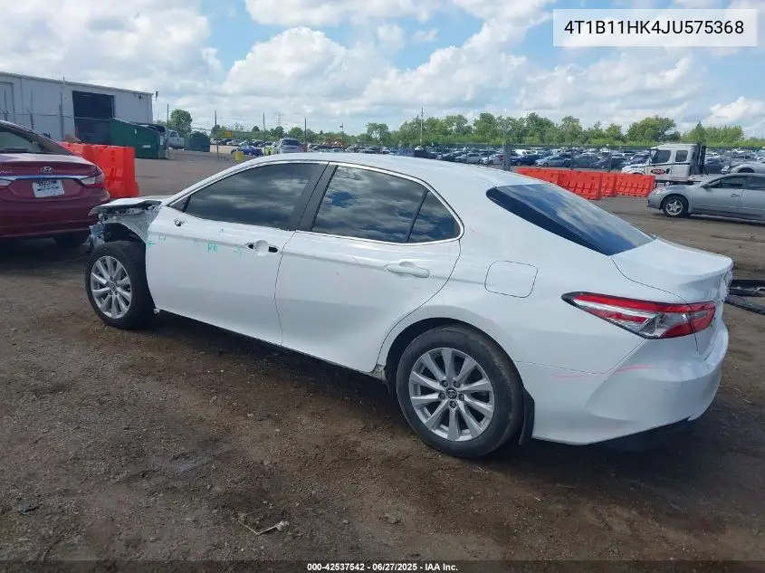 2018 Toyota Camry Le VIN: 4T1B11HK4JU575368 Lot: 42537542