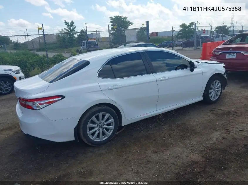 2018 Toyota Camry Le VIN: 4T1B11HK4JU575368 Lot: 42537542