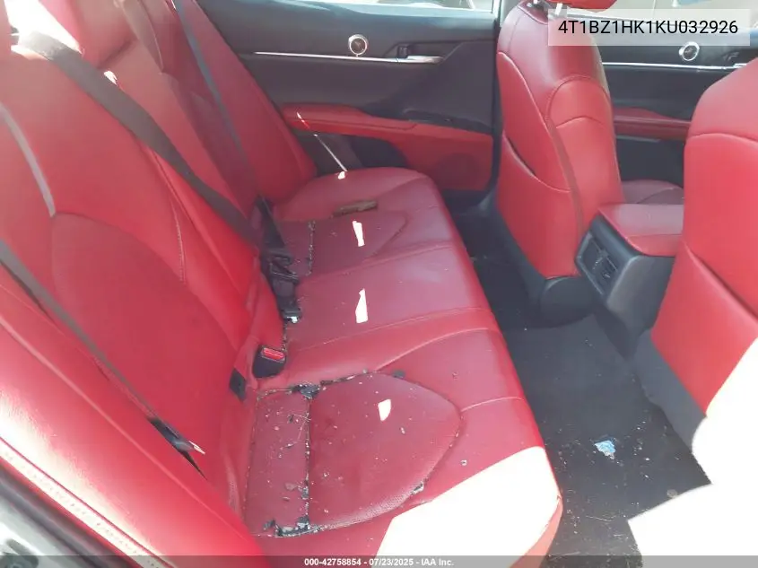 4t1bz1hk1ku032926 4T1BZ1HK1KU032926 2019 Toyota Camry Xse V6