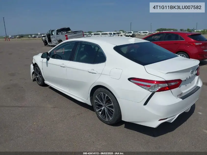 2020 Toyota Camry Se Awd VIN: 4T1G11BK3LU007582 Lot: 42414113