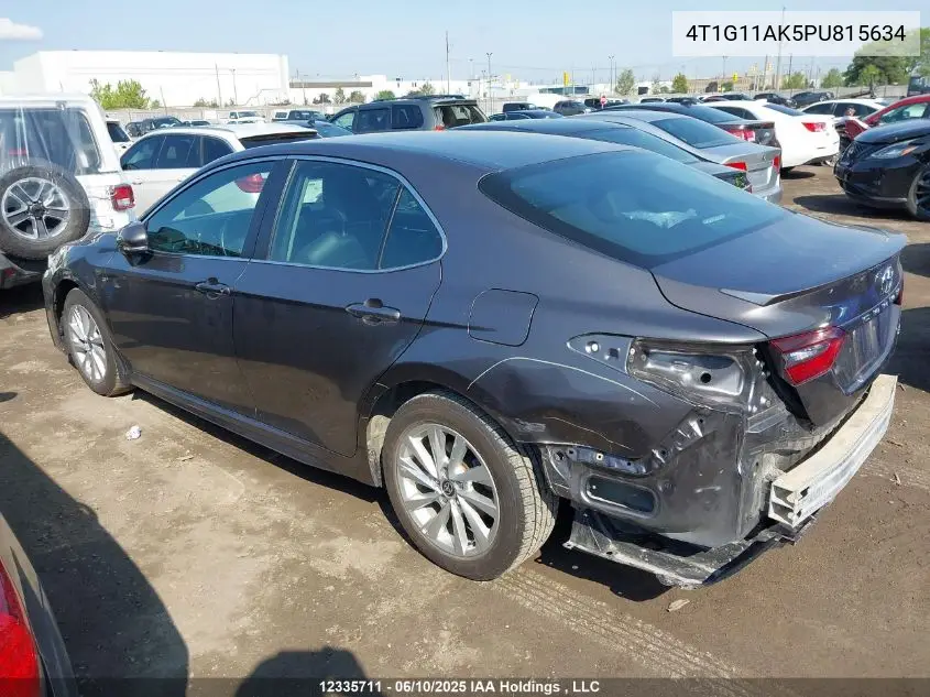2023 Toyota Camry Se Night Shade/Se VIN: 4T1G11AK5PU815634 Lot: 12335711
