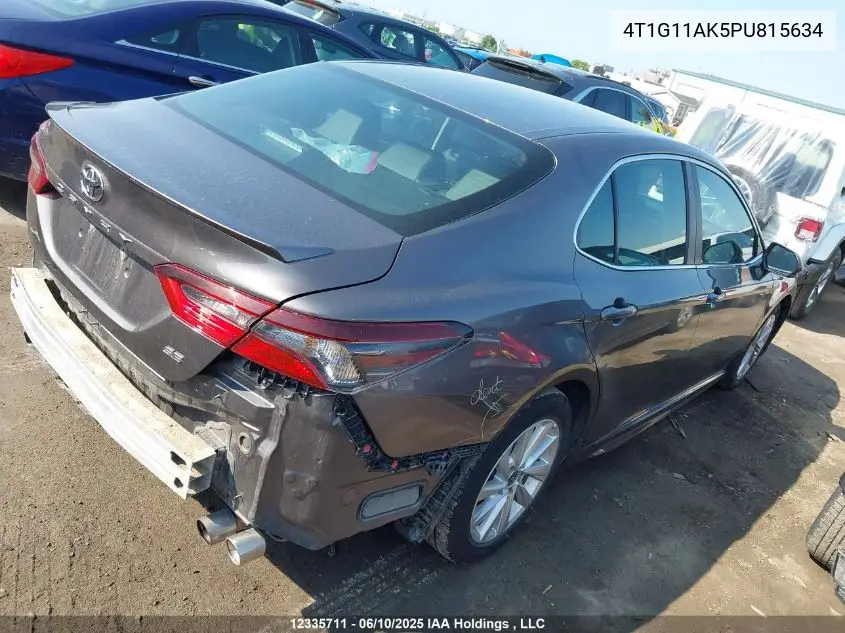 2023 Toyota Camry Se Night Shade/Se VIN: 4T1G11AK5PU815634 Lot: 12335711