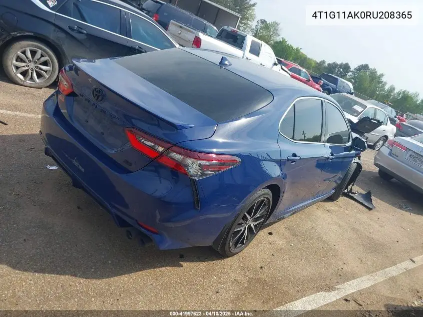 2024 Toyota Camry Se VIN: 4T1G11AK0RU208365 Lot: 41997623