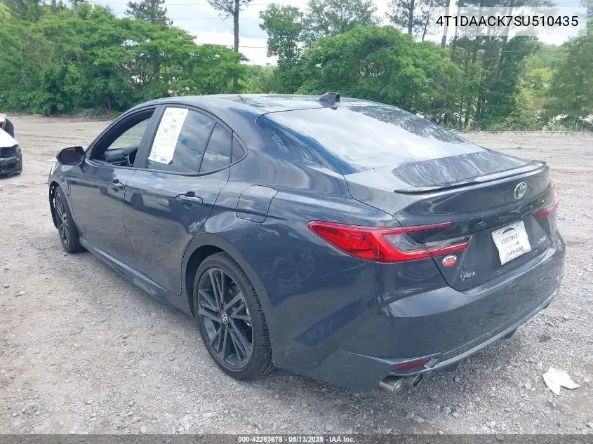 2025 Toyota Camry Xse VIN: 4T1DAACK7SU510435 Lot: 42263678