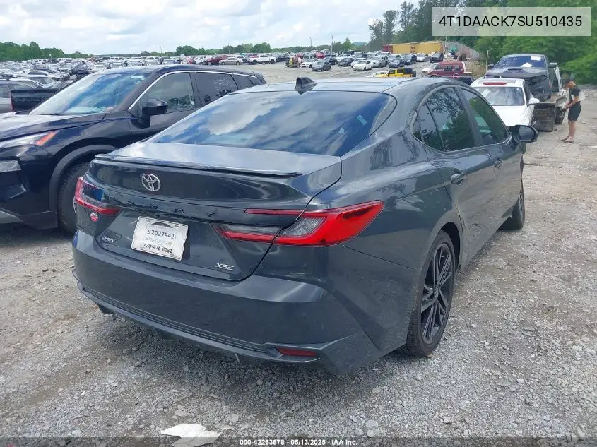 2025 Toyota Camry Xse VIN: 4T1DAACK7SU510435 Lot: 42263678