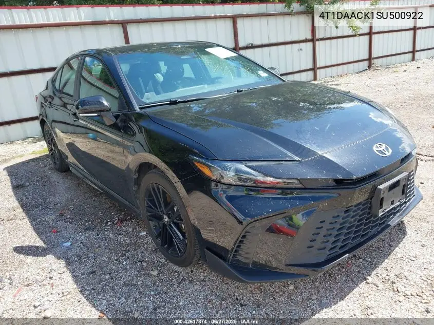 2025 Toyota Camry Se VIN: 4T1DAACK1SU500922 Lot: 42617874