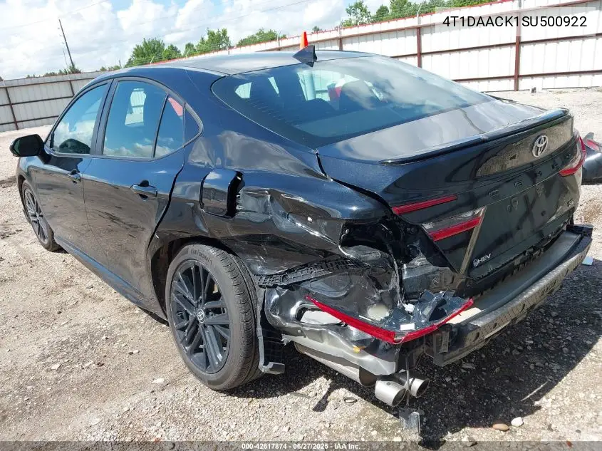 2025 Toyota Camry Se VIN: 4T1DAACK1SU500922 Lot: 42617874