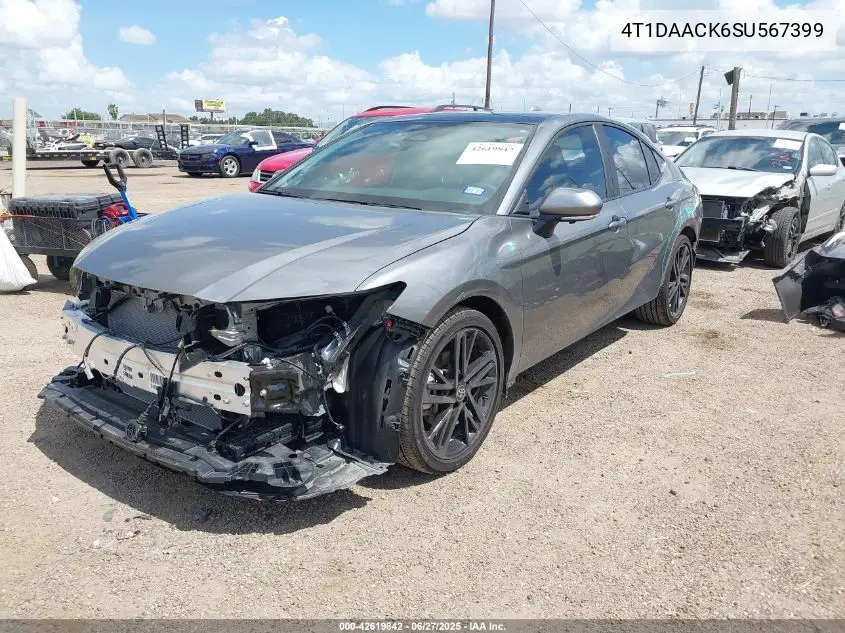 2025 Toyota Camry Xse VIN: 4T1DAACK6SU567399 Lot: 42619842