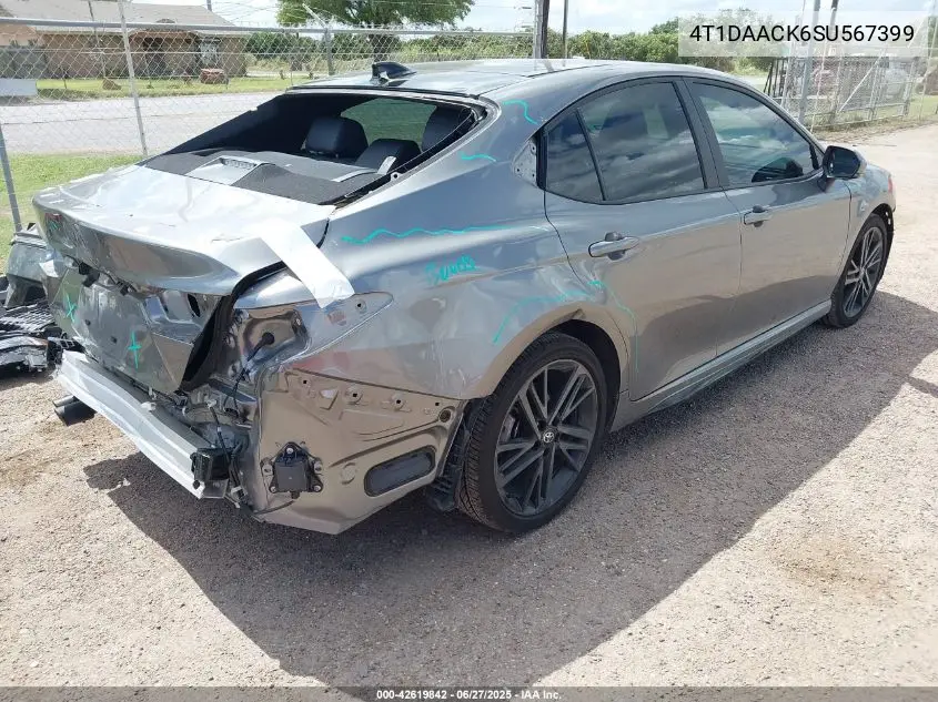 2025 Toyota Camry Xse VIN: 4T1DAACK6SU567399 Lot: 42619842