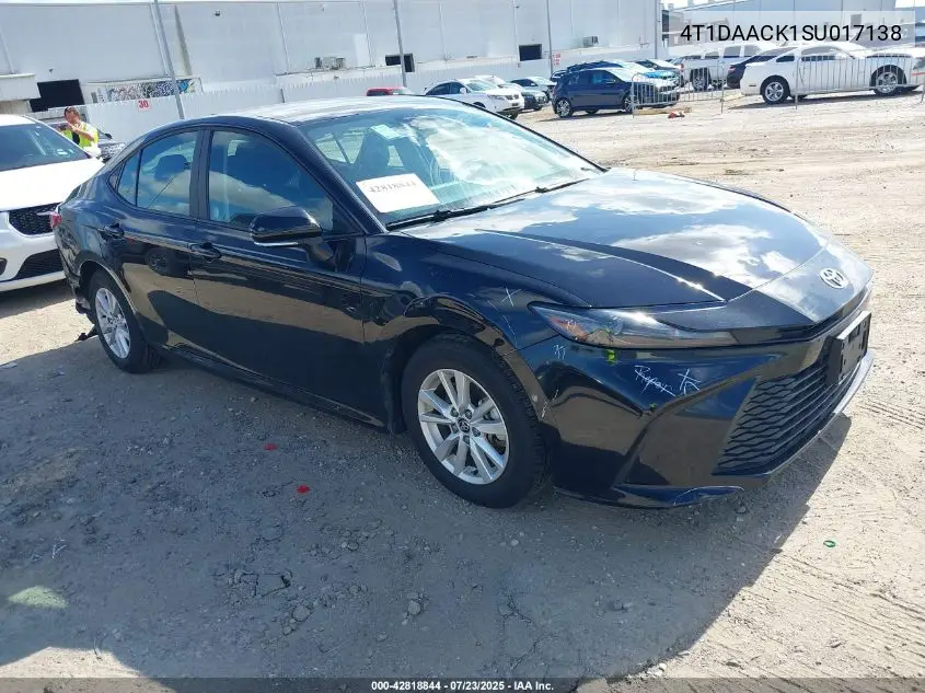 4T1DAACK1SU017138 2025 Toyota Camry Le