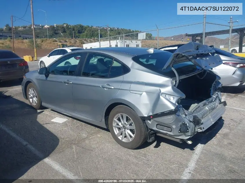 4T1DAACK7SU122072 2025 Toyota Camry Le