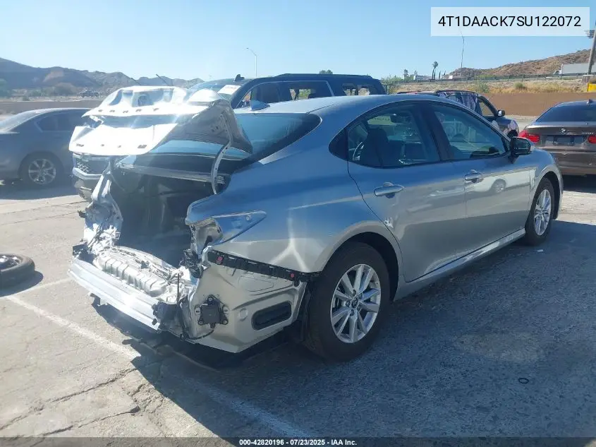 4T1DAACK7SU122072 2025 Toyota Camry Le