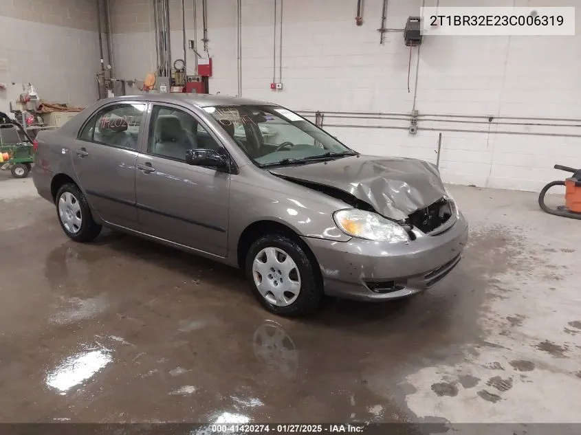2003 Toyota Corolla Ce VIN: 2T1BR32E23C006319 Lot: 41420274