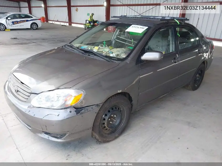 2003 Toyota Corolla Le VIN: 1NXBR32E03Z134444 Lot: 42251390