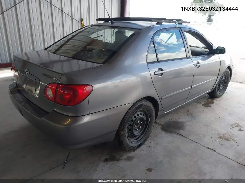 2003 Toyota Corolla Le VIN: 1NXBR32E03Z134444 Lot: 42251390