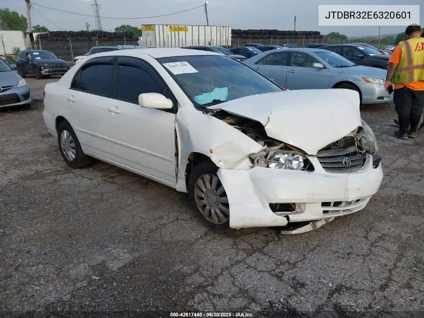 2003 Toyota Corolla Ce/Le VIN: JTDBR32E6320601 Lot: 42617440