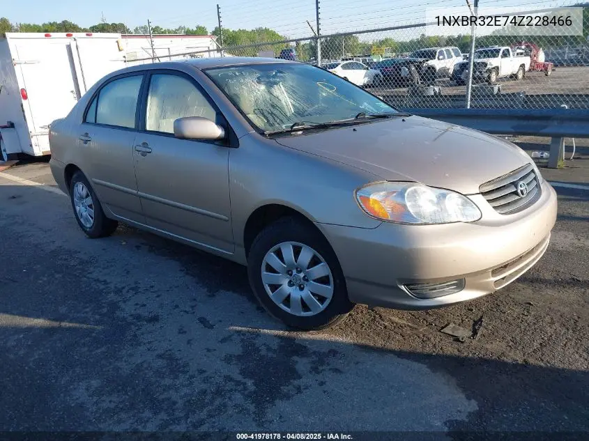 2004 Toyota Corolla Le VIN: 1NXBR32E74Z228466 Lot: 41978178