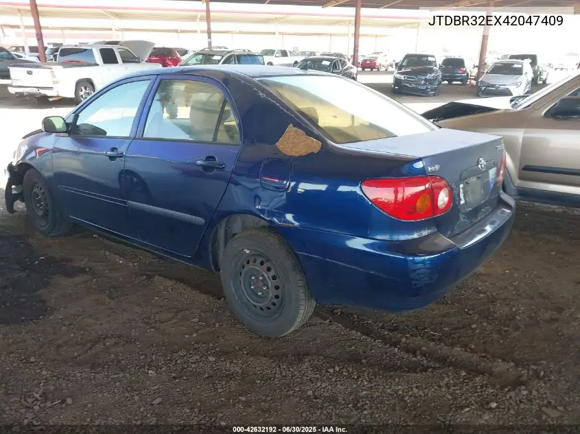 2004 Toyota Corolla Ce VIN: JTDBR32EX42047409 Lot: 42632192