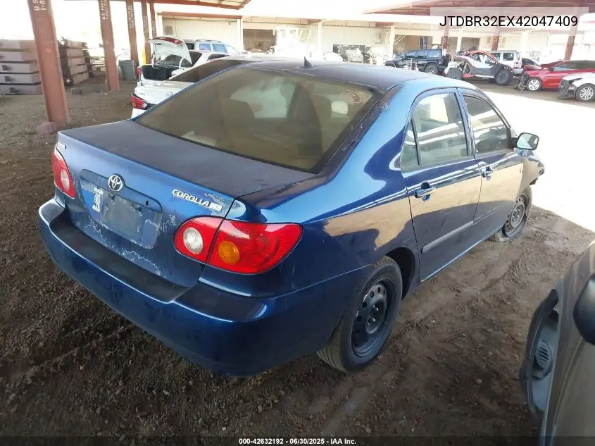 2004 Toyota Corolla Ce VIN: JTDBR32EX42047409 Lot: 42632192