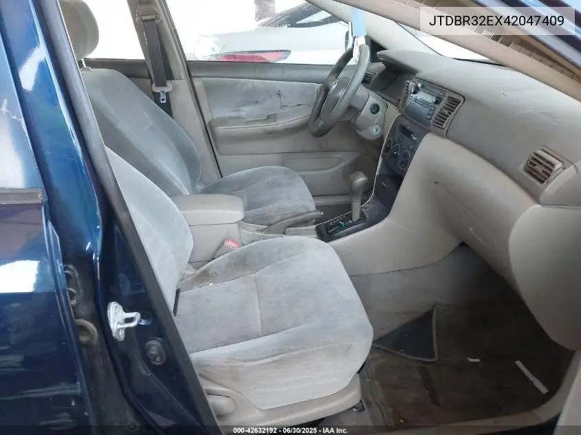 2004 Toyota Corolla Ce VIN: JTDBR32EX42047409 Lot: 42632192