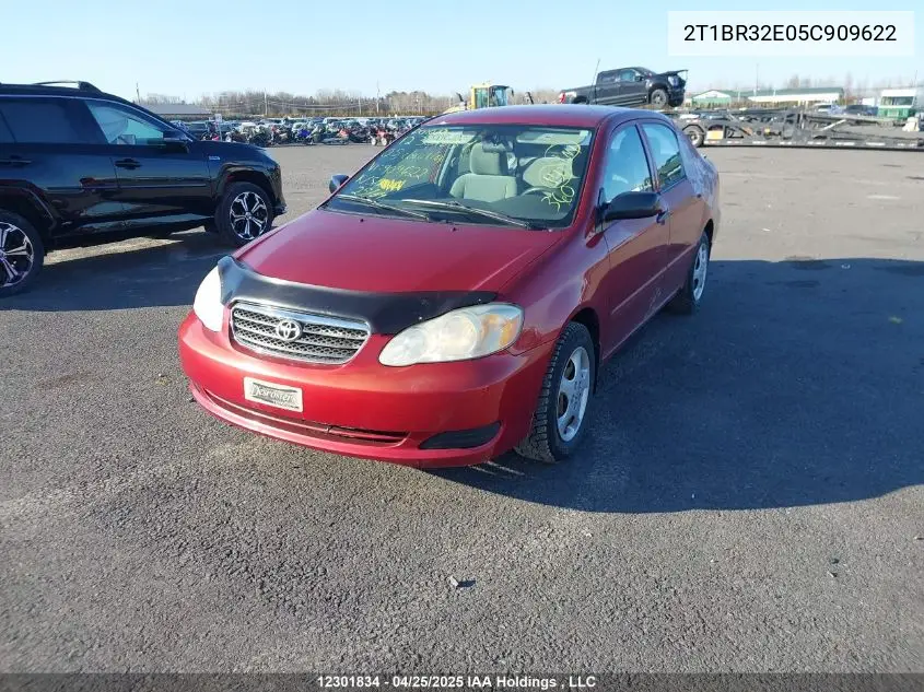 2005 Toyota Corolla S VIN: 2T1BR32E05C909622 Lot: 12301834X