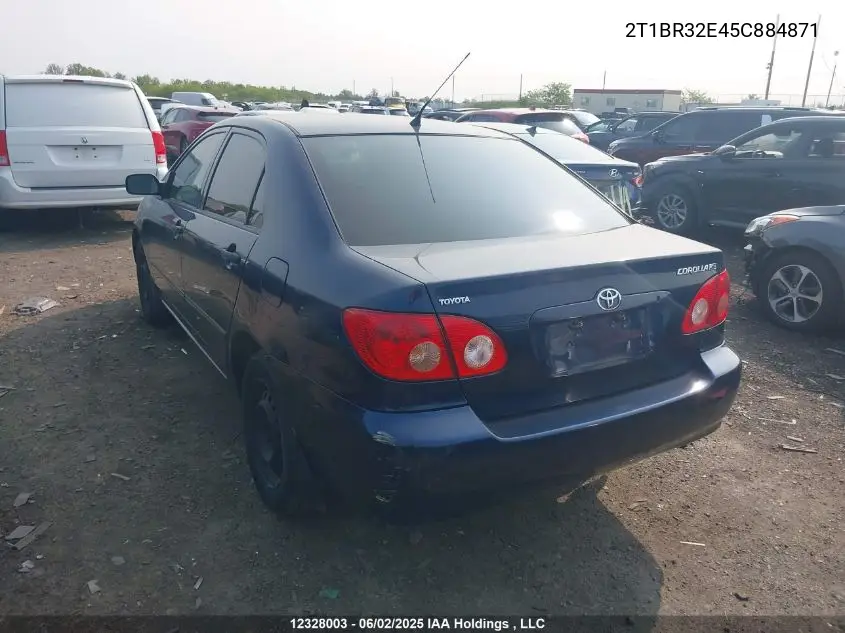 2005 Toyota Corolla Ce/Le/S VIN: 2T1BR32E45C884871 Lot: 12328003